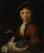 Jacob Gerritsz Cuyp A Boy with a Goose oil